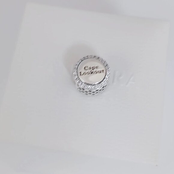 Pandora Cape Lookout Lighthouse Exclusive Charm Bead Travel Charm S925 Silver - Picture 5 of 7